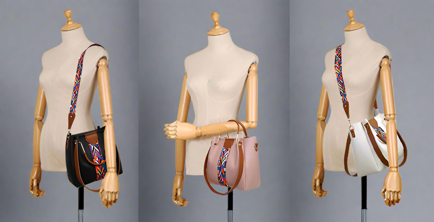 Women's Premium 4-in-1 Handbag Set | Tote + Crossbody + Clutch + Wallet |