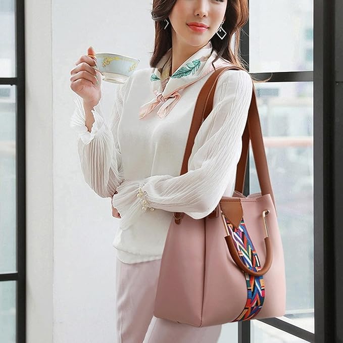 Women's Premium 4-in-1 Handbag Set | Tote + Crossbody + Clutch + Wallet |